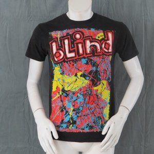 Blind Skateboards Shirt - Splatter Artwork Graphic - Men's Medium